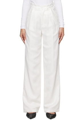 ANINE BING White Carrie Trousers