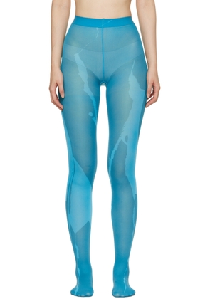 ioannes Blue Printed Tights