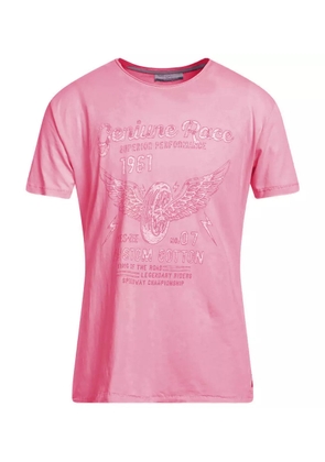 Yes zee Pink Cotton T-Shirt - L