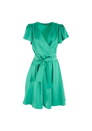 Yes Zee Green Polyester Dress - L