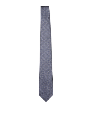 Brunello Cucinelli Geometric Blue Tie