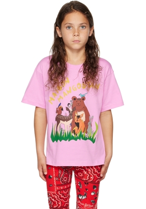 Maison Mangostan Kids Pink Forest Family T-Shirt