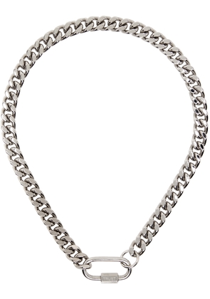IN GOLD WE TRUST PARIS Silver Curb Chain Necklace
