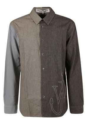 J.w. Anderson Anchor Classic Fit Patchwork Shirt