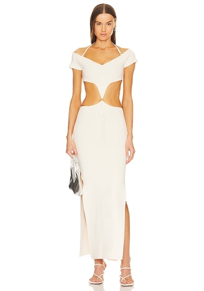 Aya Muse Capera Dress in Cream. Size S, XL.