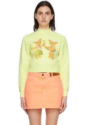 Palm Angels Yellow Cotton Sweatshirt