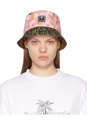Palm Angels Multicolor Mixed Print Bucket Hat