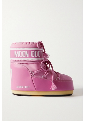 Moon Boot - Icon Low Shell And Faux Leather Snow Boots - Pink - 39/41,36/38,33/35,42/44