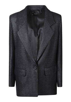 Federica Tosi Single-Button Tweed Blazer
