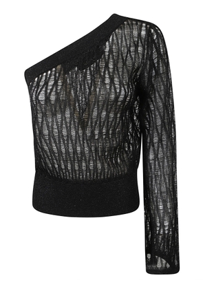 Federica Tosi One-Shoulder See-Through Top