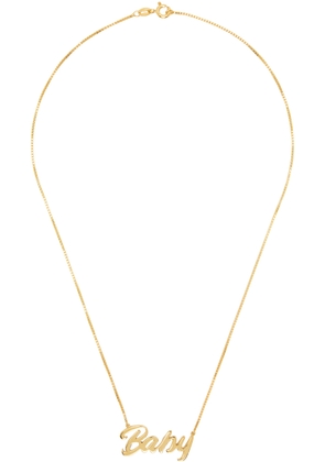Secret of Manna Gold Baby Nameplate Necklace