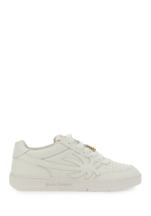 Palm Angels Palm Beach University White Leather Sneakers