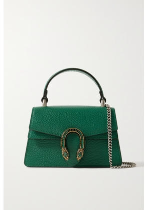 Gucci - Dionysus Mini Embellished Textured-leather Tote - Green - One size