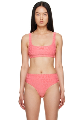 Versace Underwear Pink Dua Lipa Edition Bikini Top