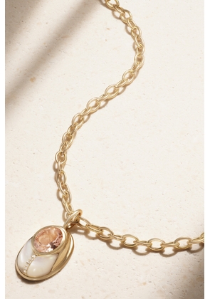 Mason and Books - Love Bug 14-karat Gold Multi-stone Necklace - One size