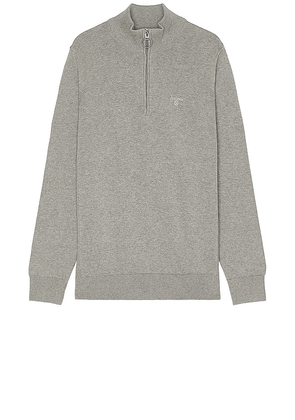 Barbour Half Zip Sweater in Grey. Size M, XL/1X.