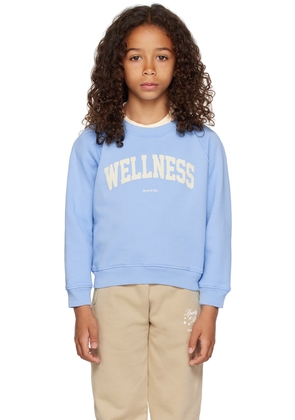 Sporty & Rich Kids Blue 'Wellness' Sweatshirt