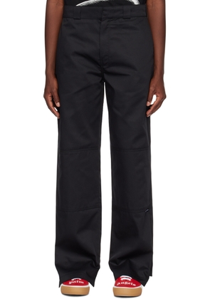 Palm Angels Black Reverse Waistband Trousers