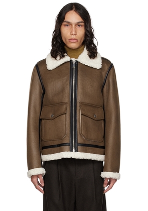 A.P.C. Brown Tommy Faux-Shearling Jacket