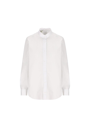 Fendi Long Sleeved Buttoned Poplin Shirt