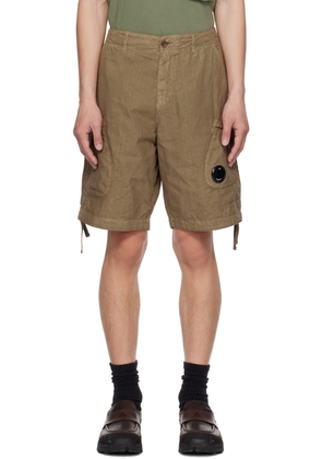 C.P. Company Brown Light Shorts