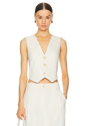 A.L.C. Maxwell Vest in Ivory. Size 2.