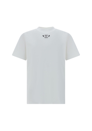 Off-White T-Shirt With Bandana Arrow Motif