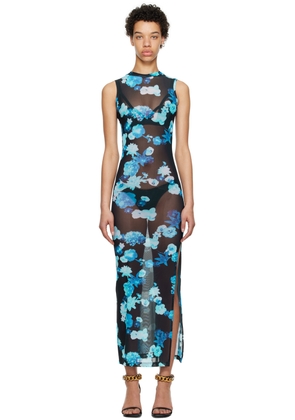 Coperni Blue Flower Maxi Dress