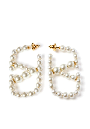 Valentino Garavani VLogo Signature pearl earrings - White