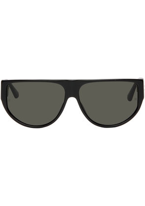 LINDA FARROW Black Elodie Sunglasses