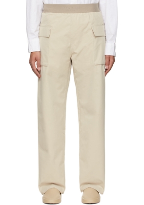 Fear of God ESSENTIALS Beige Cotton Trousers