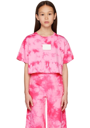 MM6 Maison Margiela Kids Pink Tie-Dye T-Shirt