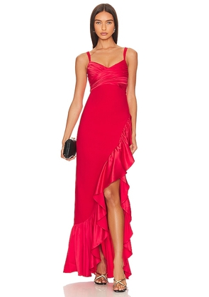 LIKELY Billie Gown in Red. Size 0, 00, 12, 4, 6, 8.