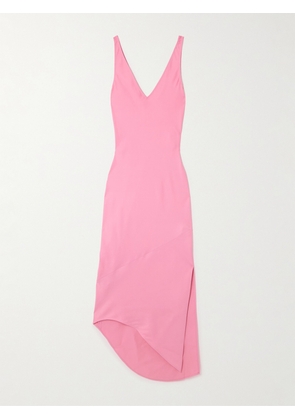 JW Anderson - Asymmetric Satin Maxi Dress - Pink - UK 6,UK 8,UK 10,UK 12,UK 14