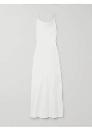 Faithfull - Antibes Open-back Linen Midi Dress - White - x small,small,medium,large,x large,xx large