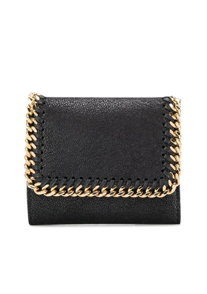 Stella Mccartney Small Flap Wallet Eco Shaggy Deer W/gold Color Chain