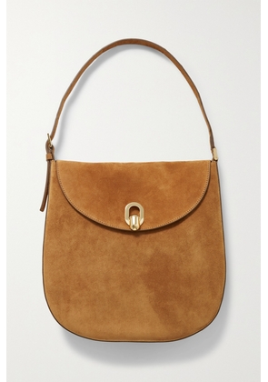 Savette - Tondo Large Suede Shoulder Bag - Brown - One size