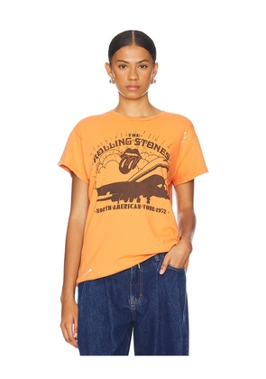 Madeworn The Rolling Stones Tee in Orange. Size L, S, XL, XS.