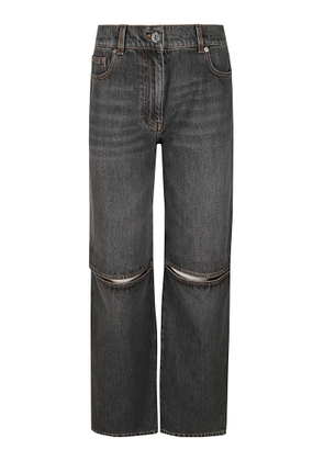 J.w. Anderson Cut-Out Knee Bootcut Jeans