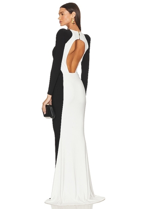 Zhivago Contradiction Gown in Black,White. Size 4, 8.