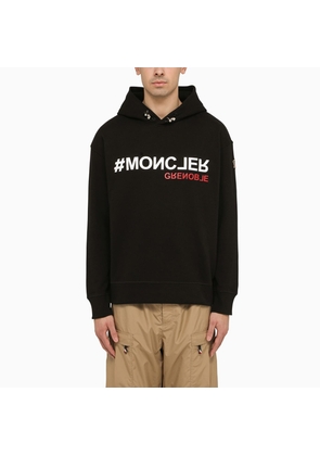 Moncler Grenoble Black Cotton Sweatshirt With Logo