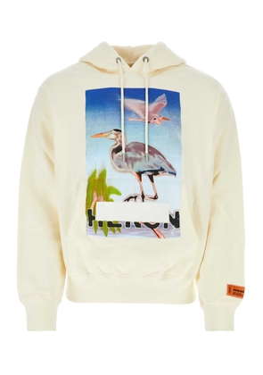 Heron Preston Ivory Cotton Sweatshirt