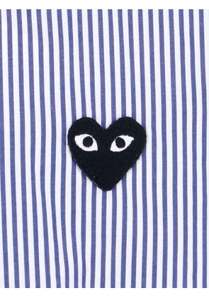 Comme Des Garçons Play Logo Striped Shirt