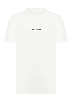 Jil Sander Crew Neck Short Sleeves T-Shirt With Printed Logo On Chest
