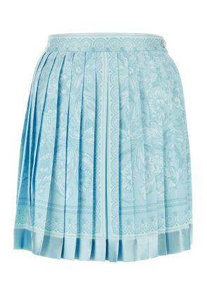 Versace Printed Silk Mini Skirt
