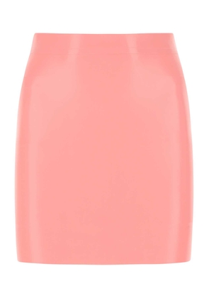 Versace Pink Latex Mini Skirt