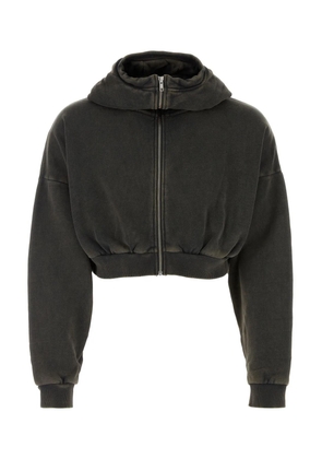 Entire Studios Charcoal Cotton Oversize Sweatshirt