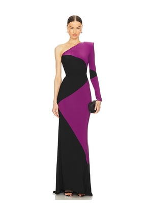 Zhivago Ahead Of The Game Gown in Purple. Size 4, 6, 8.