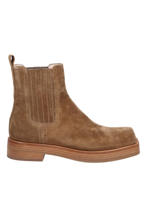 Agl Rina Ankle Boots In Camel Color Suede
