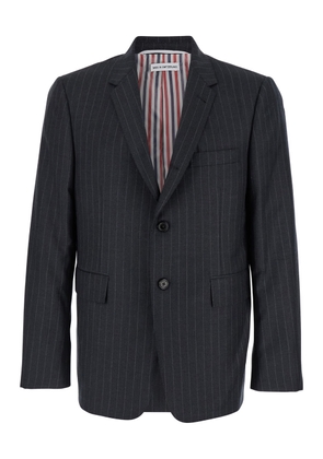 Thom Browne Fit 1 Sb S/c (Classic) In Pin Stripe Wool Suiting
